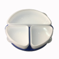 High Quality Durable Using 3 Compartment Removable Food Portion Plastic Diet Plate